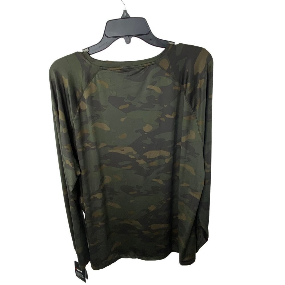 Bass Outdoor Moisture Wicking Stretch Camo Base Layer Long Sleeve Tee Size XL - Picture 3 of 7